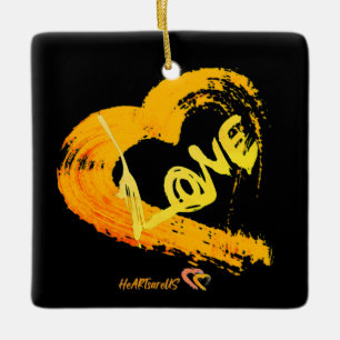 Pumpkin Spiced Heart Ornament