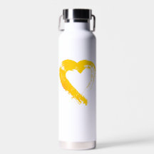 Pumpkin Spiced Heart Water Bottle