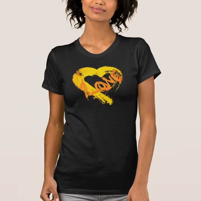 Pumpkin Spiced with Love Heart T-Shirt (Front)