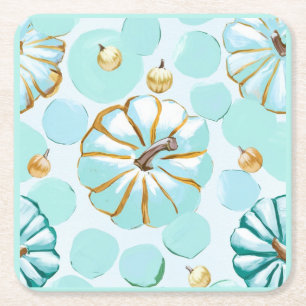 Pumpkin Square Paper Coaster