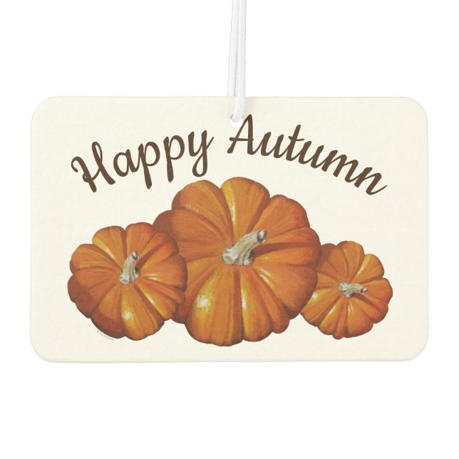 Pumpkin, Squash Autumn Harvest Air Freshener (Back)