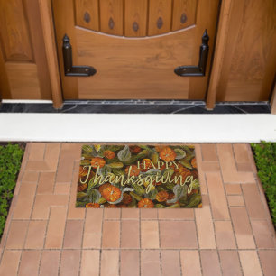 Pumpkin, Squash Autumn Harvest Fiber Doormat