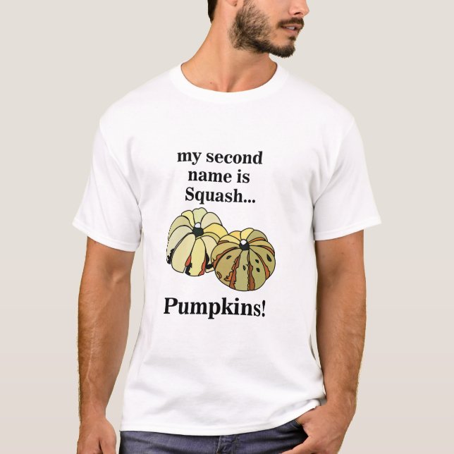 Pumpkin Squash Funny Pumpkins T-Shirt (Front)