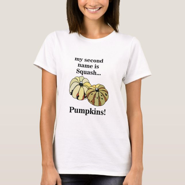 Pumpkin Squash Funny Pumpkins T-Shirt (Front)