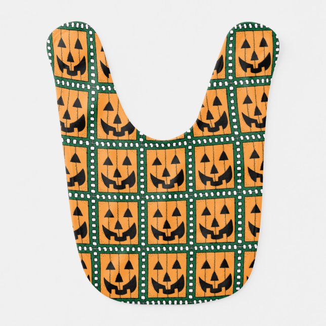 Pumpkin Stamp Bib (Front)