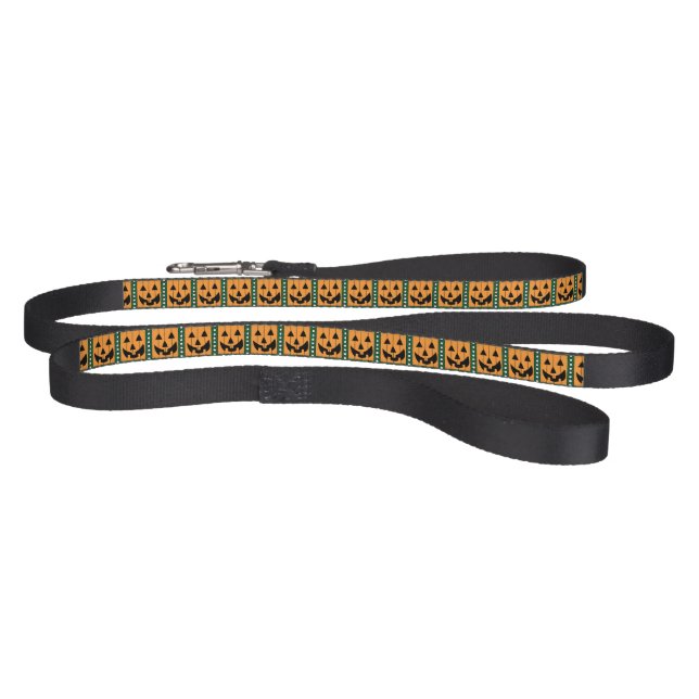 Pumpkin Stamp Dog Leash (Full)