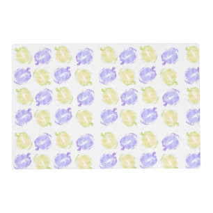 Pumpkin Stamps Hand Painted Halloween Pattern Placemat