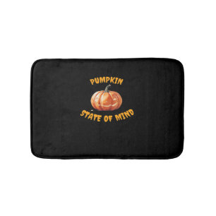 Pumpkin State of Mind - Halloween Classic T-Shirt Bath Mat