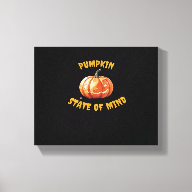 Pumpkin State of Mind - Halloween Classic T-Shirt Canvas Print (Front)