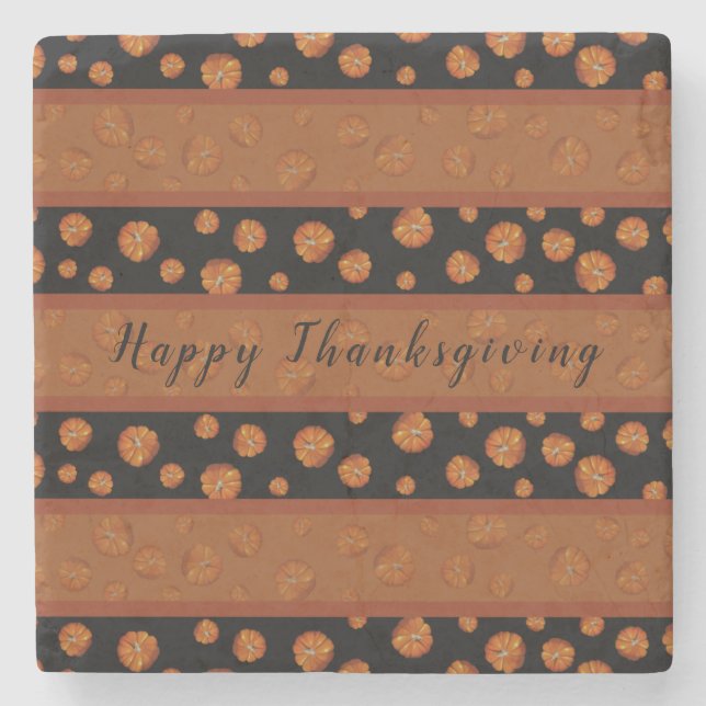 Pumpkin Stone Coaster (Front)