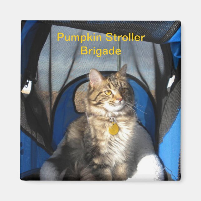 Pumpkin Stroller Brigade Magnet (Front)
