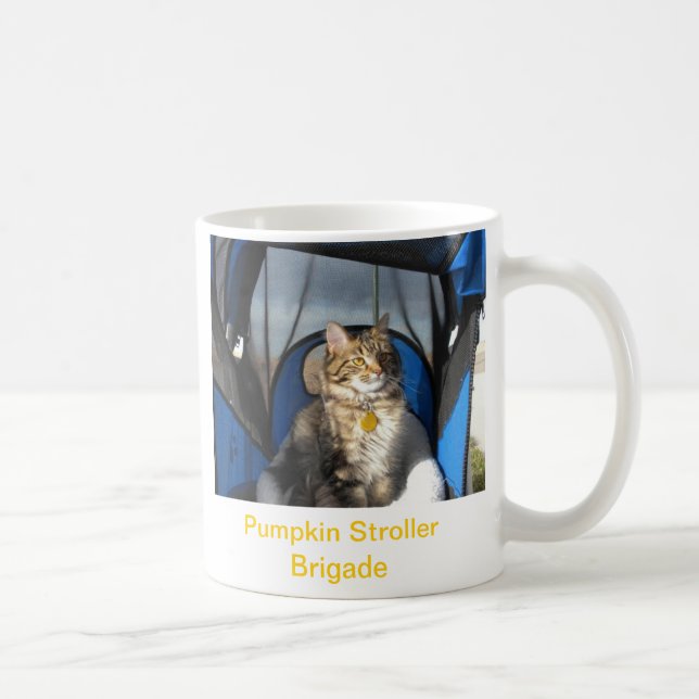 Pumpkin Stroller Brigade Mug (Right)