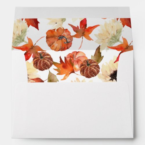 Pumpkin  Sunflower 2 Envelope