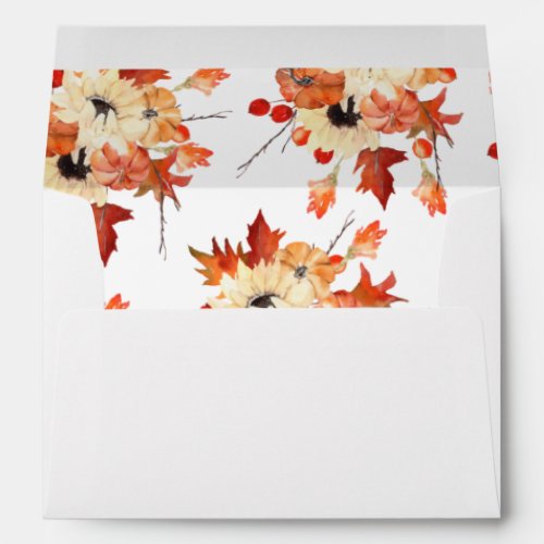 Pumpkin  Sunflower 3 Envelope