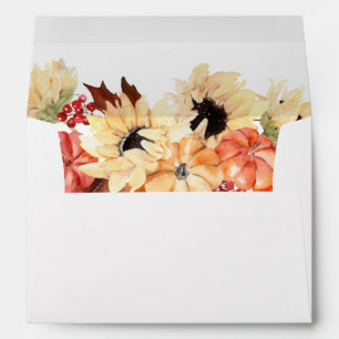 Pumpkin & Sunflower  Envelope