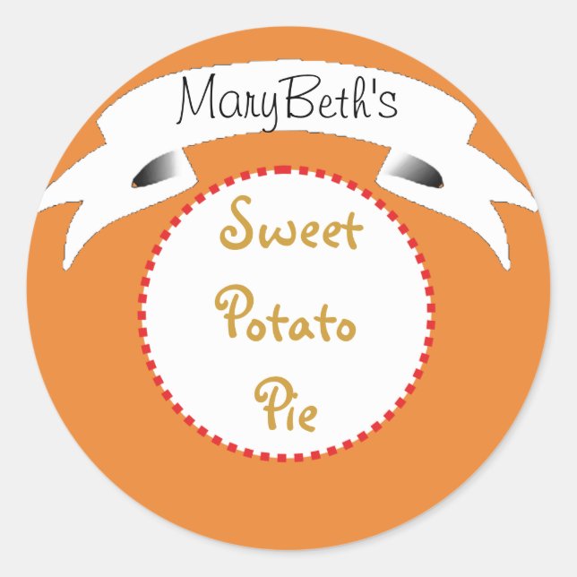 Pumpkin Sweet potato pie food label (Front)
