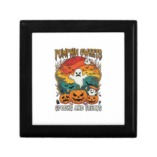 Pumpkin Sweets Spooks Treats Halloween Ghosts Pump Gift Box