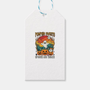Pumpkin Sweets Spooks Treats Halloween Ghosts Pump Gift Tags