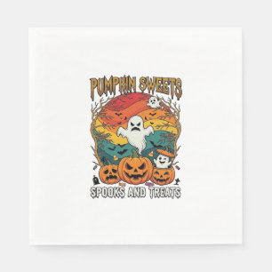 Pumpkin Sweets Spooks Treats Halloween Ghosts Pump Napkins