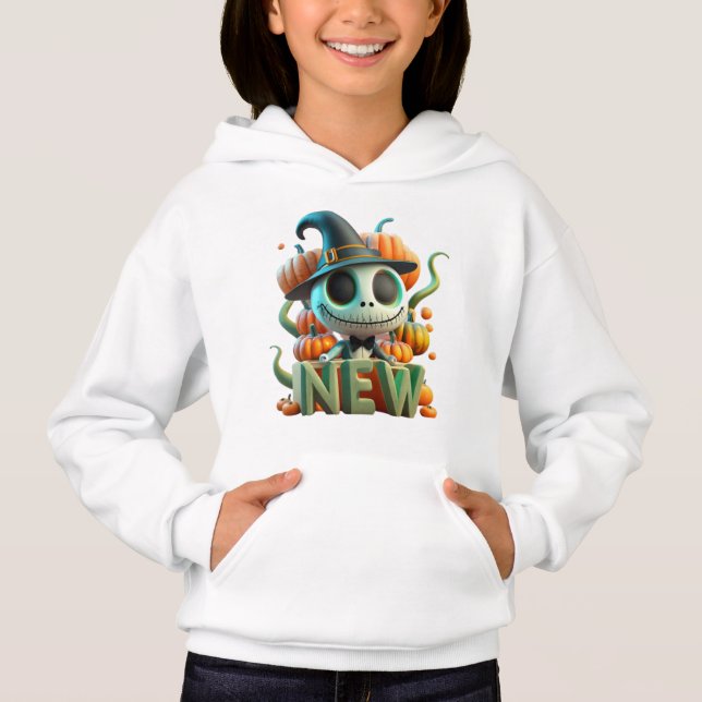 Pumpkin T-Shirt for Kids - Spooky Halloween Fun an Hoodie (Front)