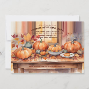 Pumpkin Table Invitation
