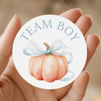 Pumpkin Team Boy Gender Reveal