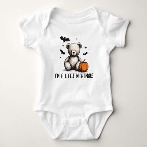 Pumpkin Teddy Baby Shower Baby Bodysuit