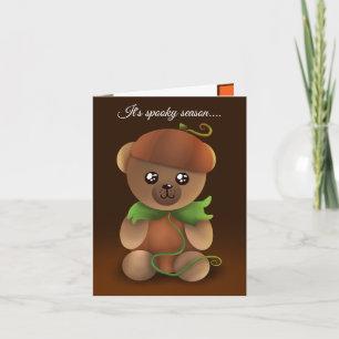 Pumpkin Teddy - Birthday Card