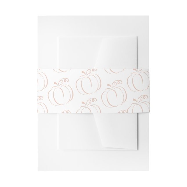 Pumpkin Terracotta Bohemian Earthy Baby Shower Invitation Belly Band (Front Example)