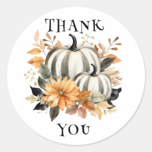 Pumpkin Thank You Stickers