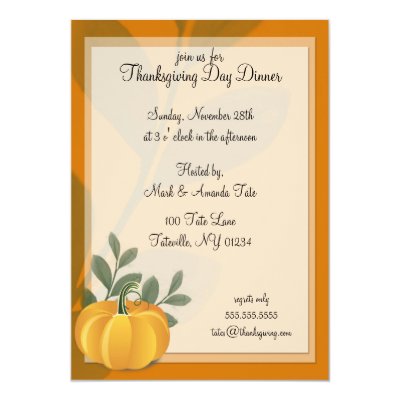 thanksgiving day harvest invitation zazzle com
