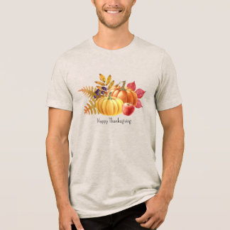 Pumpkin Thanksgiving Men's T-Shirt Tri-Blend Shirt