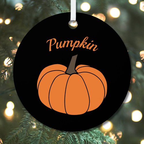 Pumpkin Thanksgiving Metal Ornament