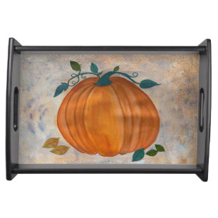 Pumpkin Thanksgiving table or bar Serving Tray