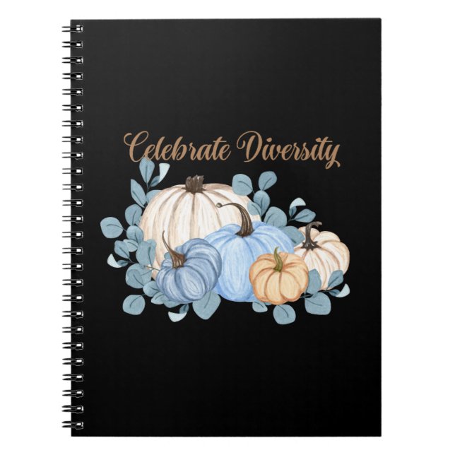 Pumpkin-themed Celebrate Diversity Notebook (Front)