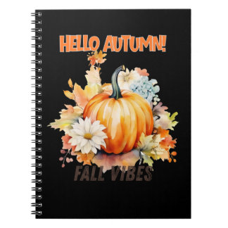 Pumpkin-themed Hello Autumn Notebook