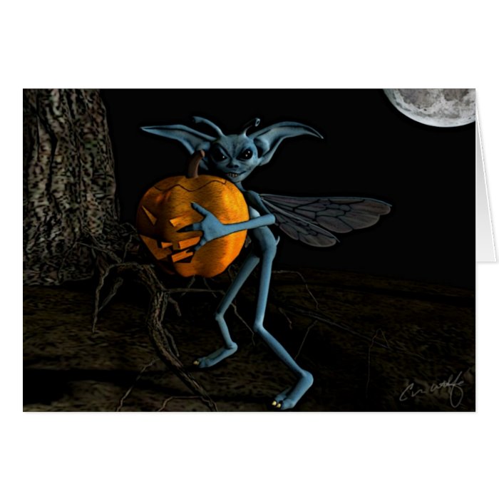 'Pumpkin Thief' Card