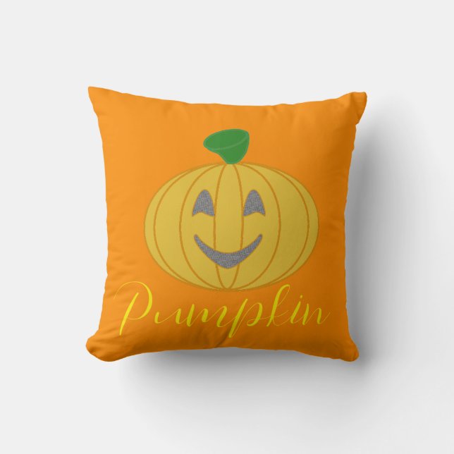 Pumpkin Throw Pillow (Front)