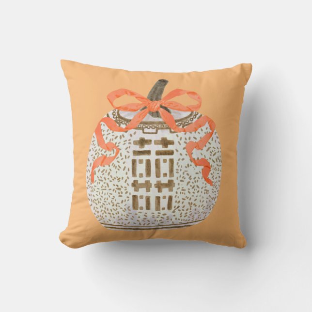 Pumpkin Throw Pillow (Front)