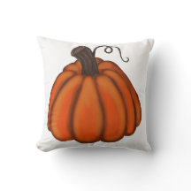 Pumpkin throw pillow