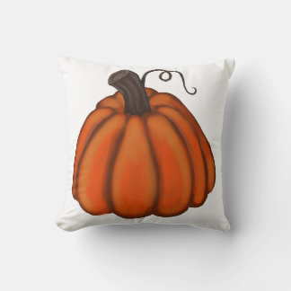 Pumpkin throw pillow