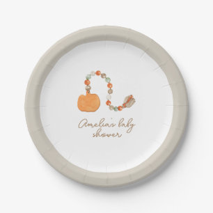 Pumpkin Toy Baby Shower Custom Paper Plates
