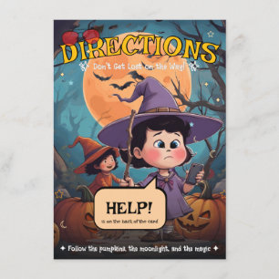 Pumpkin Trail Directions Card