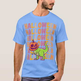 Pumpkin TRe Dinosaur 70s 80s Retro Vintage Style H T-Shirt