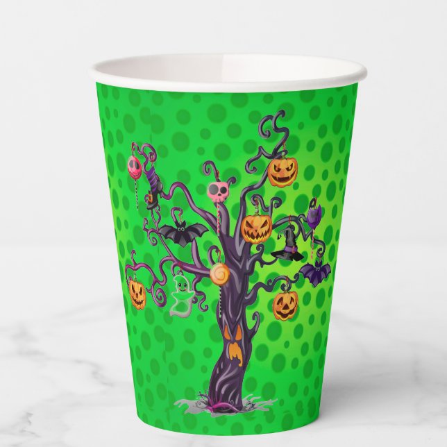Pumpkin Tree Paper Cups (Left)