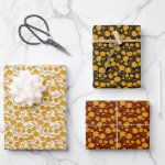 Pumpkin Trombone Music Notes Wrapping Paper Sheets