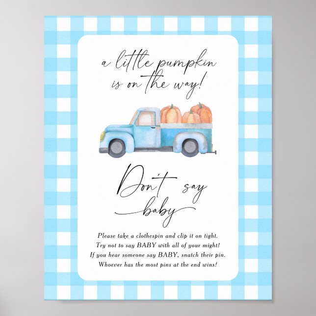 Pumpkin truck - Don't say baby Poster (Front)