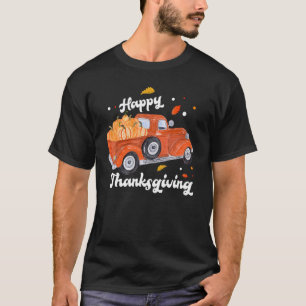 Pumpkin Truck Fall Autumn Matching Family Costume  T-Shirt