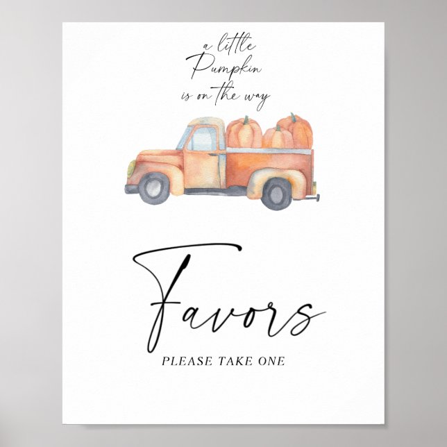 Pumpkin truck - Favors Poster (Front)