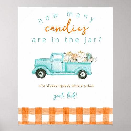 Pumpkin Truck How many Candies Game  Poster